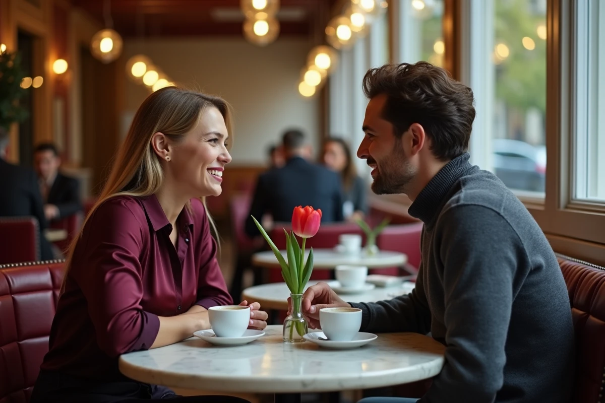 Jenifer et Ambroise en tête-à-tête dans un bistro parisien, un moment de complicité loin des rumeurs